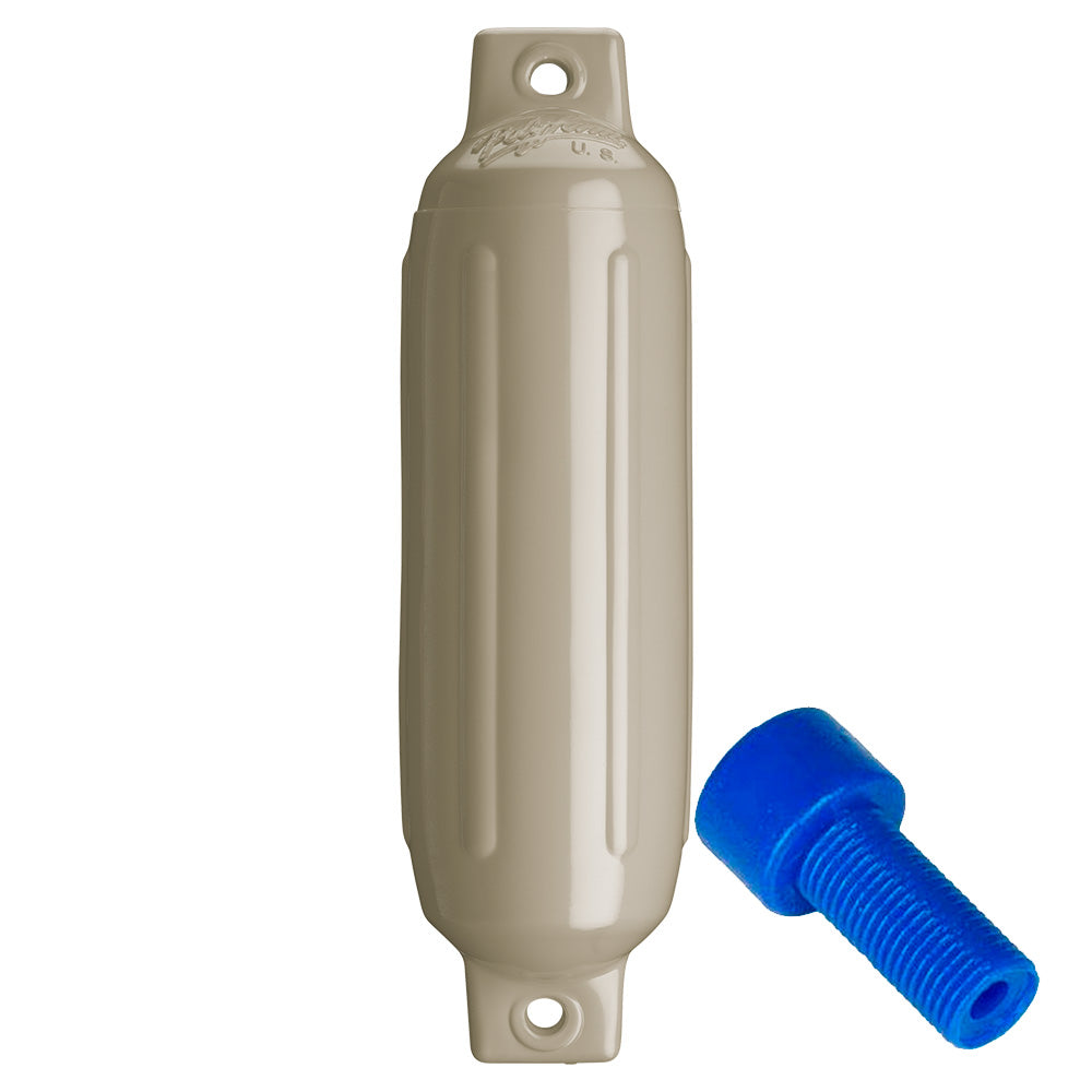 Polyform G1 Twin Eye Fender 35 x 128 Sand wAdapter G1 SAND WAIR ADAPTER